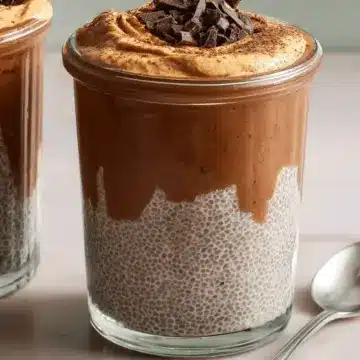 High-Protein Peanut Butter & Chocolate Chia Pudding