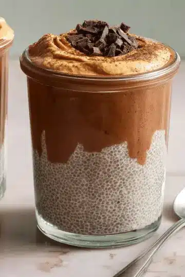 High-Protein Peanut Butter & Chocolate Chia Pudding
