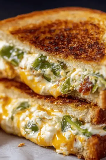 Roasted Jalapeno Popper Grilled Cheese
