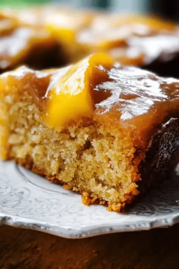 Brown Sugar Peach Cake