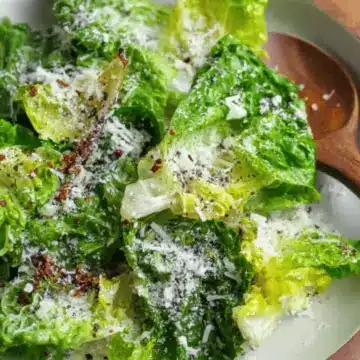 Lemon Parmesan Lettuce Salad Recipe