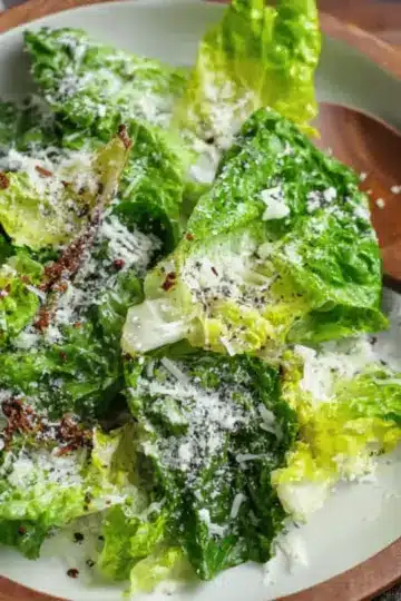 Lemon Parmesan Lettuce Salad Recipe