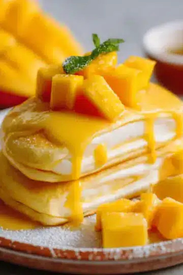 Mango pancakes