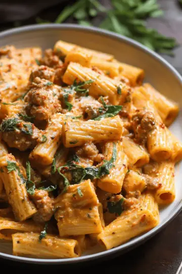 Creamy Sausage Rigatoni (One-Pan, 30-Minute Meal)