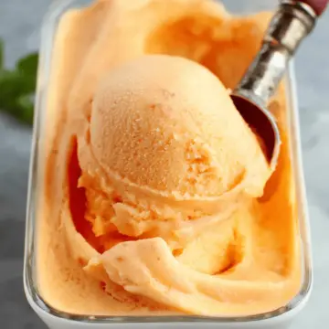 The Best Peach Sorbet Without Ice Cream Maker