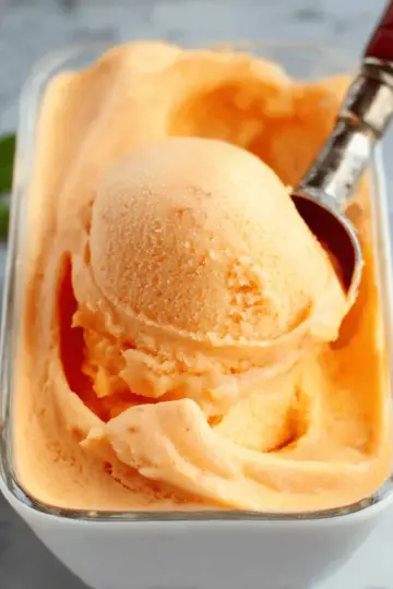The Best Peach Sorbet Without Ice Cream Maker