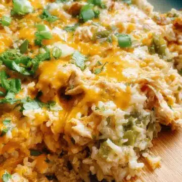 Green Chile Chicken and Rice Casserole