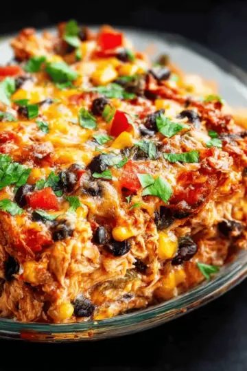 Easy Chicken Burrito Casserole