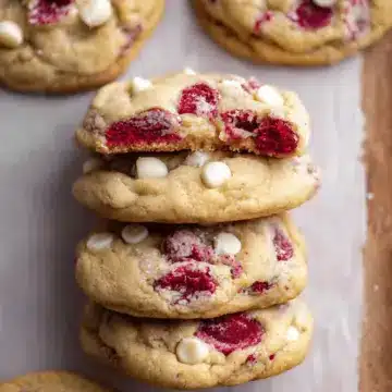 White Chocolate Raspberry Cookies