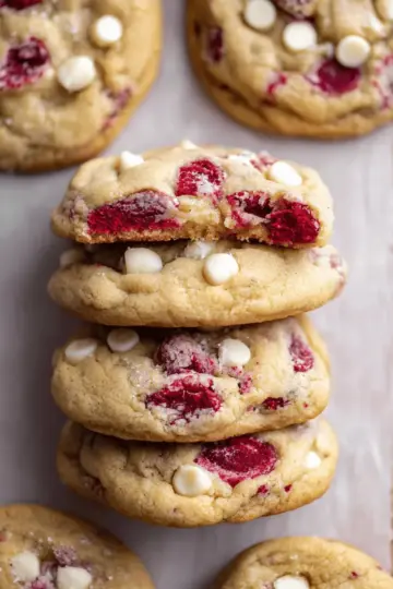 White Chocolate Raspberry Cookies