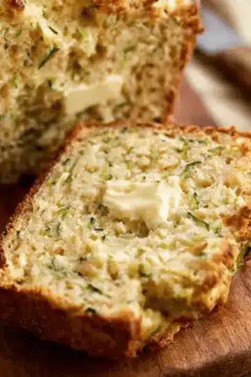 Cheesy Zucchini Bread (No Yeast)