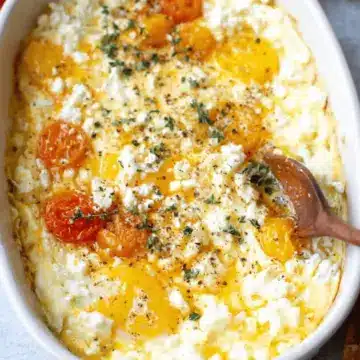 Baked Feta Eggs