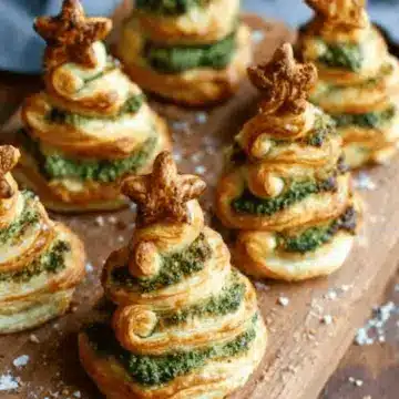 Pesto Puff Pastry Christmas Trees
