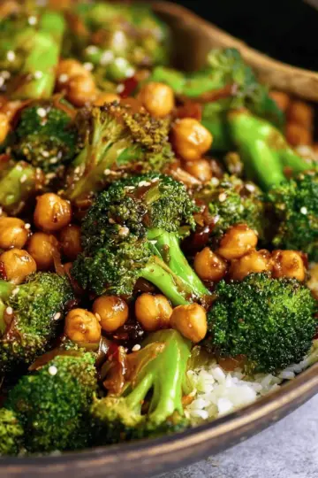 Garlic Broccoli Stir Fry With Chickpeas | Flavorful Recipe