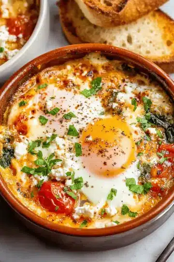 Baked Feta Eggs Recipe