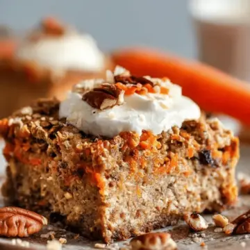 Healthy Carrot Cake Baked Oatmeal
