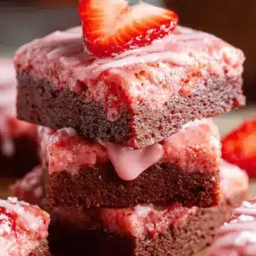 Easy Strawberry Brownies