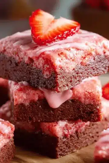 Easy Strawberry Brownies