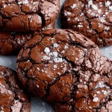Best Ever Fudgy Salted Brownie Cookies