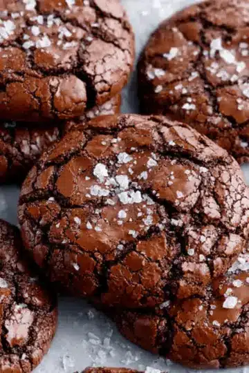 Best Ever Fudgy Salted Brownie Cookies