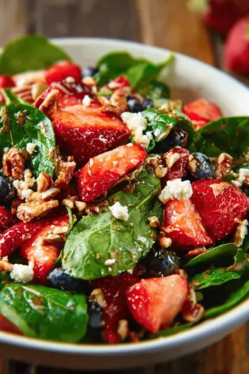 15-Minute Strawberry Spinach Salad