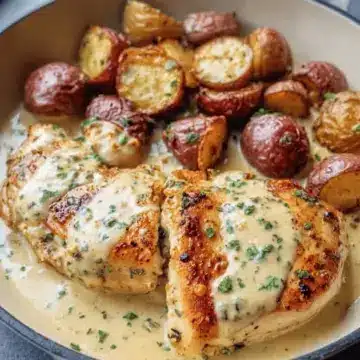 Chicken and Potatoes with Dijon Cream Sauce