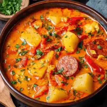 Spanish Potato and Chorizo Soup