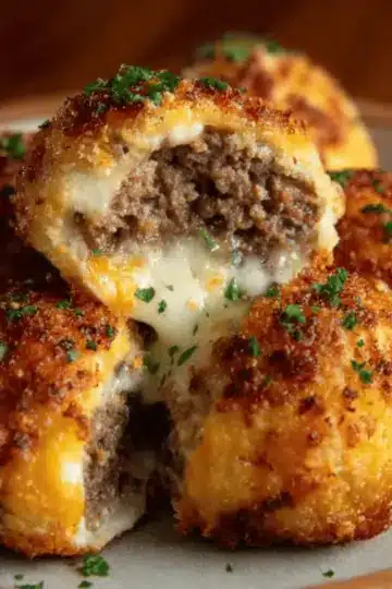 Garlic Parmesan Cheeseburger Bombs