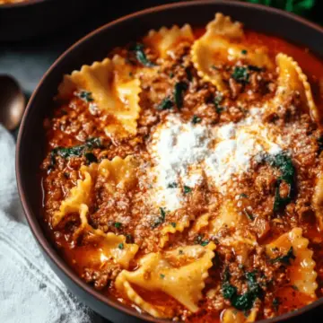 One Pot Lasagna Soup