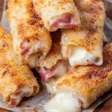 Ham and Mozzarella Cheese Sticks (Baked Ham and Cheese Sticks)