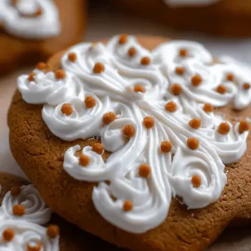Frosted Gingerbread Cookies