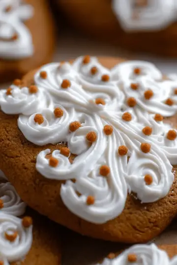Frosted Gingerbread Cookies