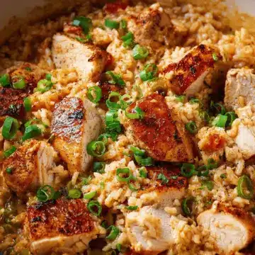 One-Pot Creamy Cajun Chicken & Rice