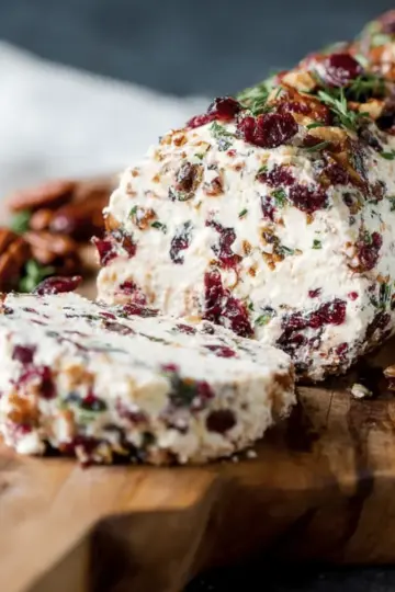 Cranberry Pecan Cheese Log
