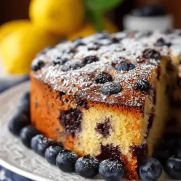 Blueberry Lemon Ricotta Tea Cake
