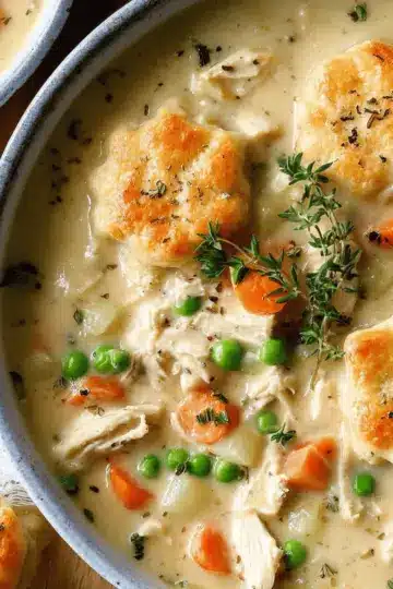 Healthy Chicken Pot Pie Soup