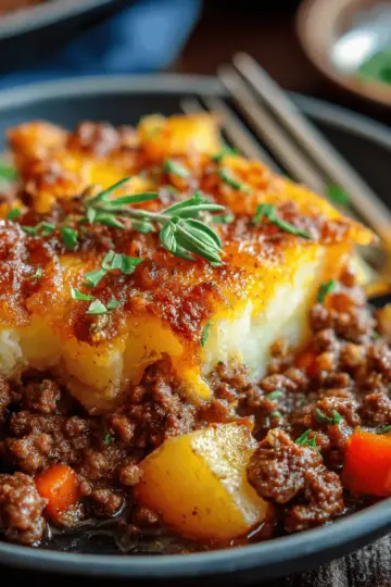 Hobo Casserole Rustic Ground Beef and Potato Bake