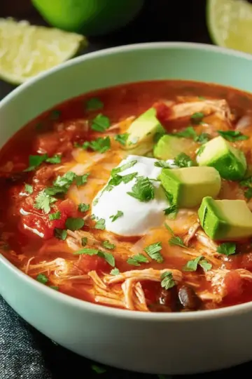Slow Cooker Chicken Tortilla Soup
