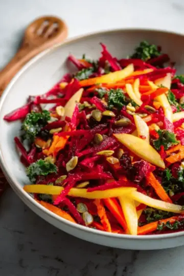 Apple, Beet, Carrot & Kale Salad