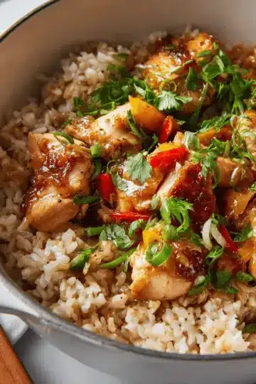 Sticky Coconut Chicken and Rice