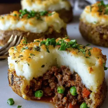Shepherd’s Pie Stuffed Potatoes