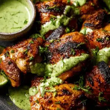 Peruvian Chicken with Green Sauce (Aji Verde)