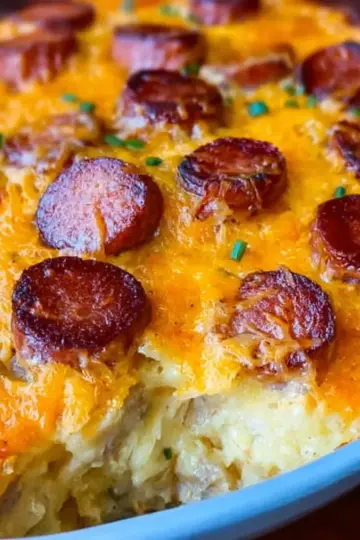 Smoked Sausage and Cheesy Potato Casserole