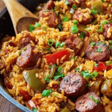 Cajun Sausage and Rice Skillet