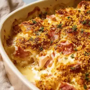 Creamy Chicken Cordon Bleu Casserole