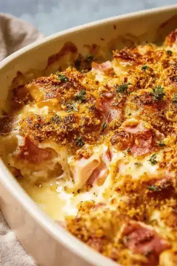 Creamy Chicken Cordon Bleu Casserole