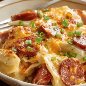 Crock Pot Pierogi and Kielbasa Casserole