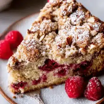 Raspberry Almond Crumb Cake