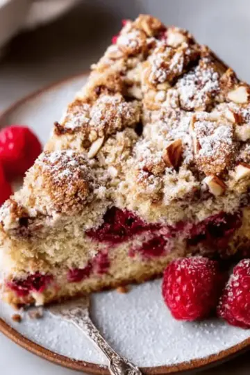 Raspberry Almond Crumb Cake