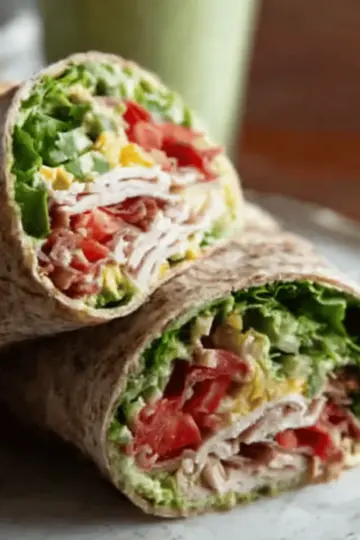California Turkey Club Wrap (Easy + Healthy Lunch!)